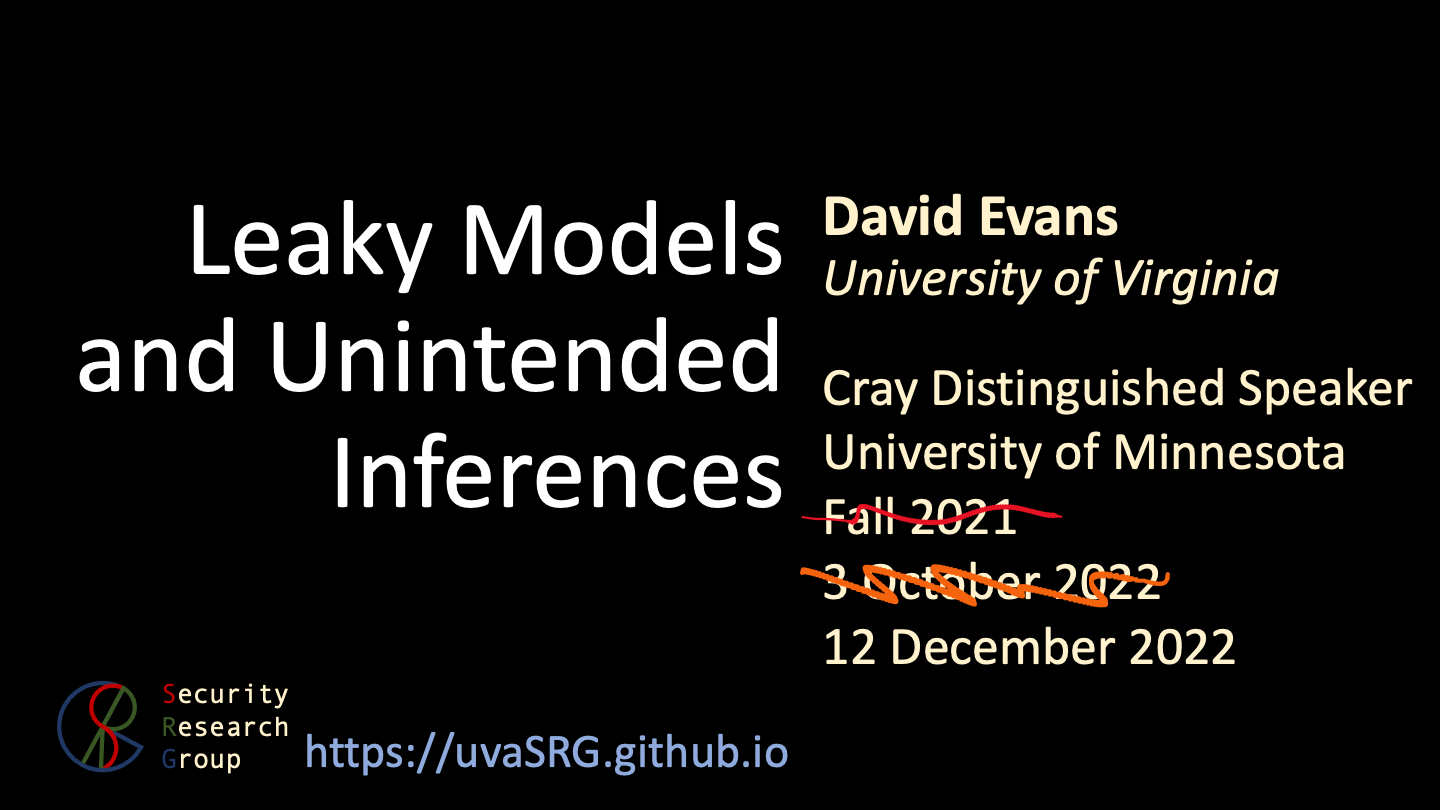 Leaky Models and Unintended Inferences